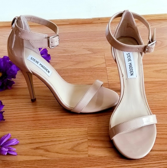 Steve Madden Shoes - STEVE MADDEN Realove Fawn-Beige Patent Heels Sz 7